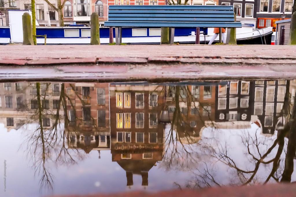 Urban Architecture during a Rainy Day