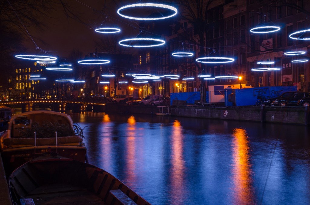 Concentric Rings of Light on display during the Light Festival in 2014