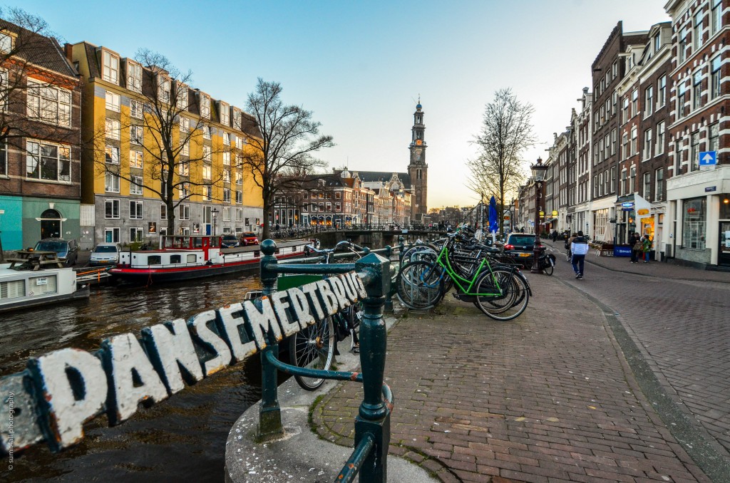 One bridge (of many) by the Westerkerk