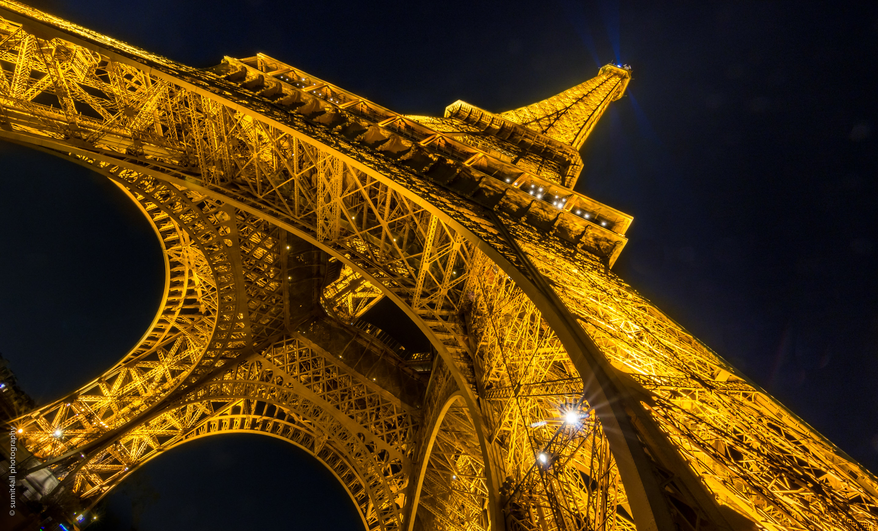 The Eiffel Tower and a Cloudy Sunset