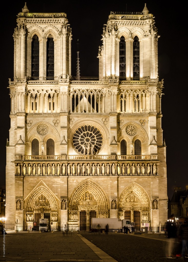 The Front Facade of the Notre Dame