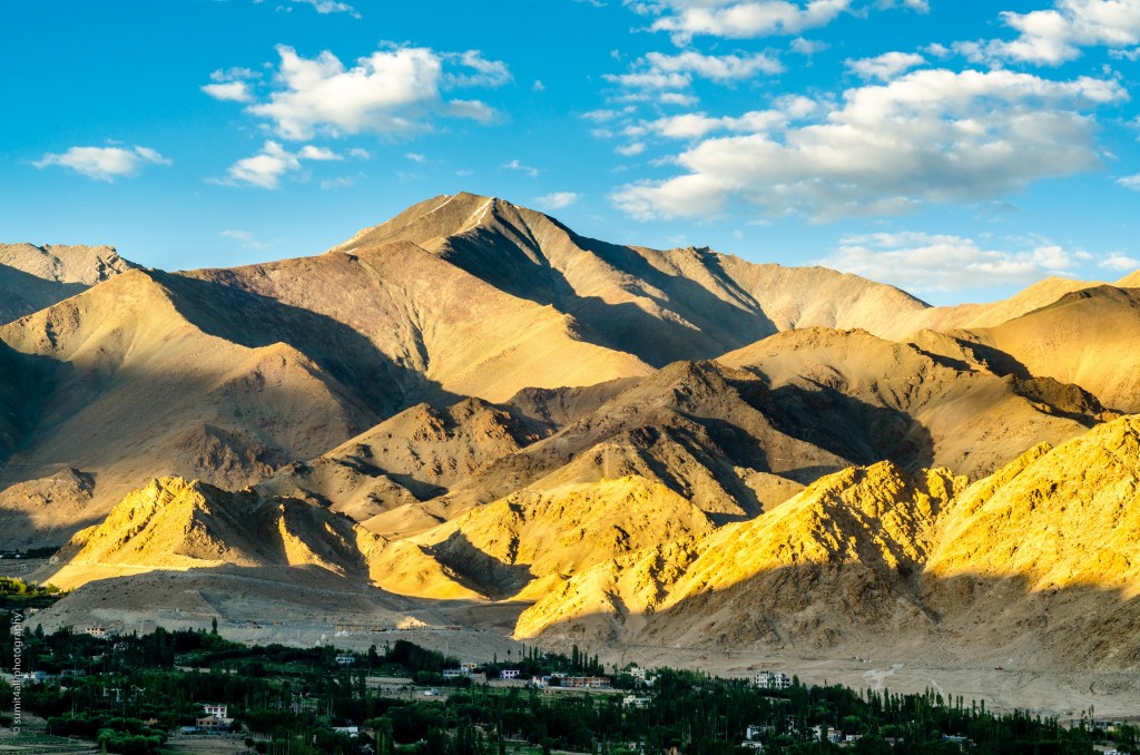 Amazing colors of sunset near Leh, Ladakh