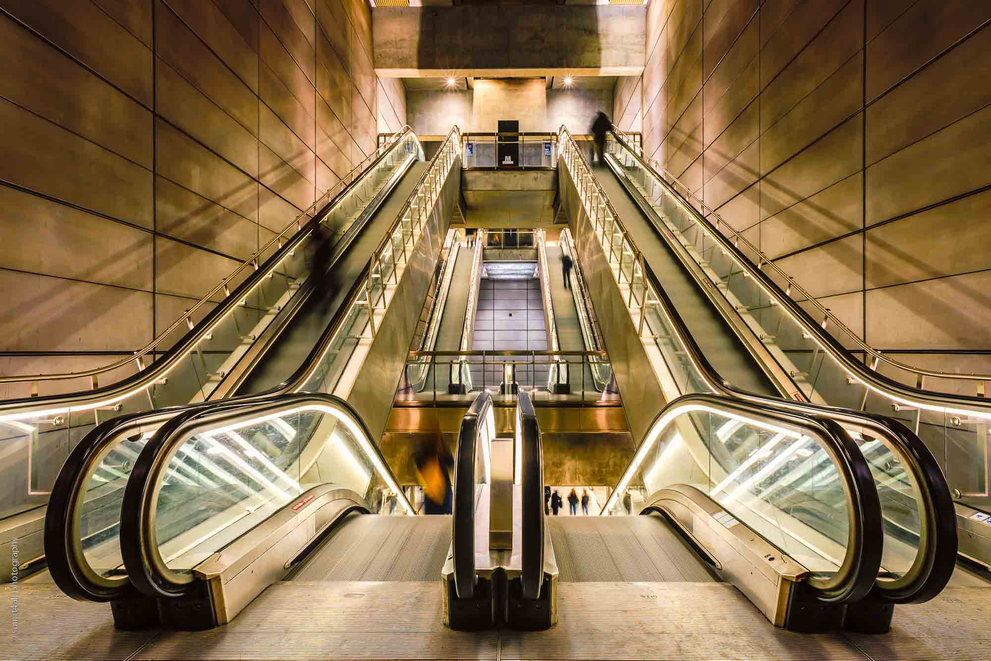 People at a Metro Station, Copenhagen, Denmark