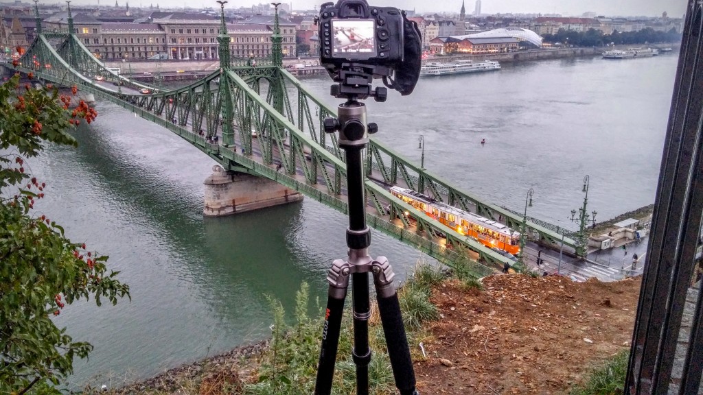 Behind the scene shot of the Liberty Bridge Image