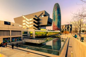 The Torres Agbar Skyscraper in Barcelona