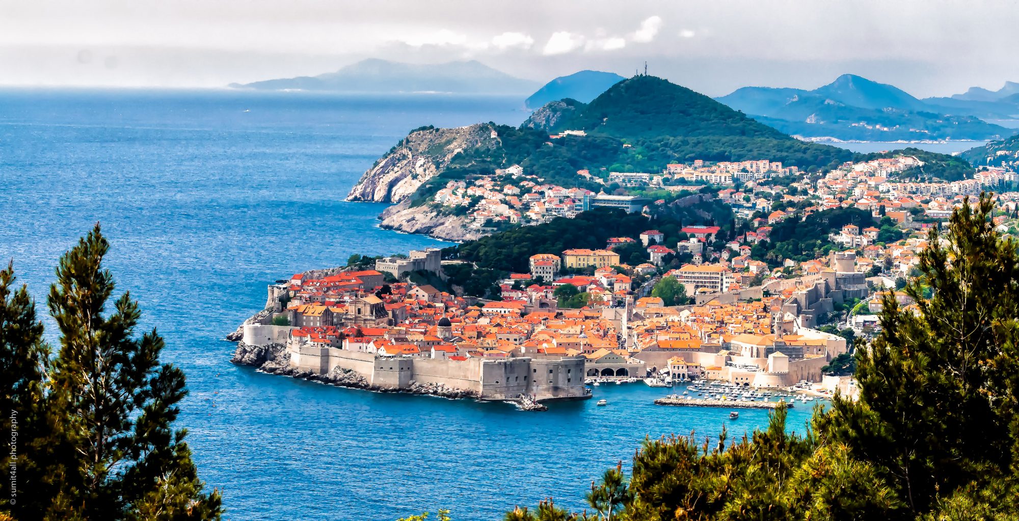 The beautiful city of Dubrovnik by the Adriatic Sea in Croatia The beautiful city of Dubrovnik by the Adriatic Sea in Croatia