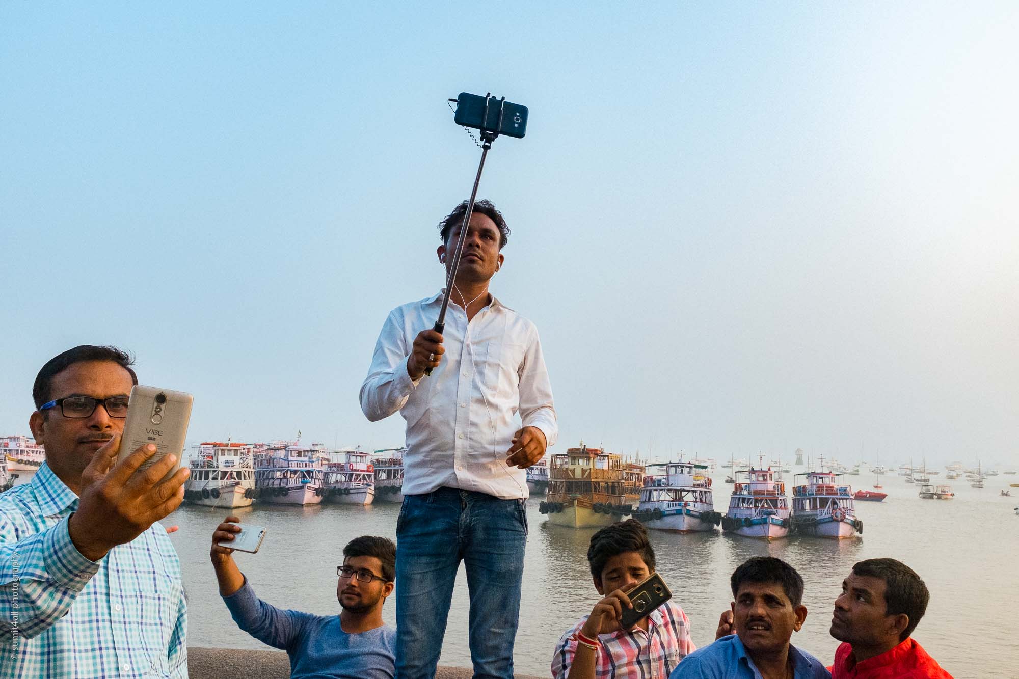 Selfie Mania by the Arabian Sea, Mumbai