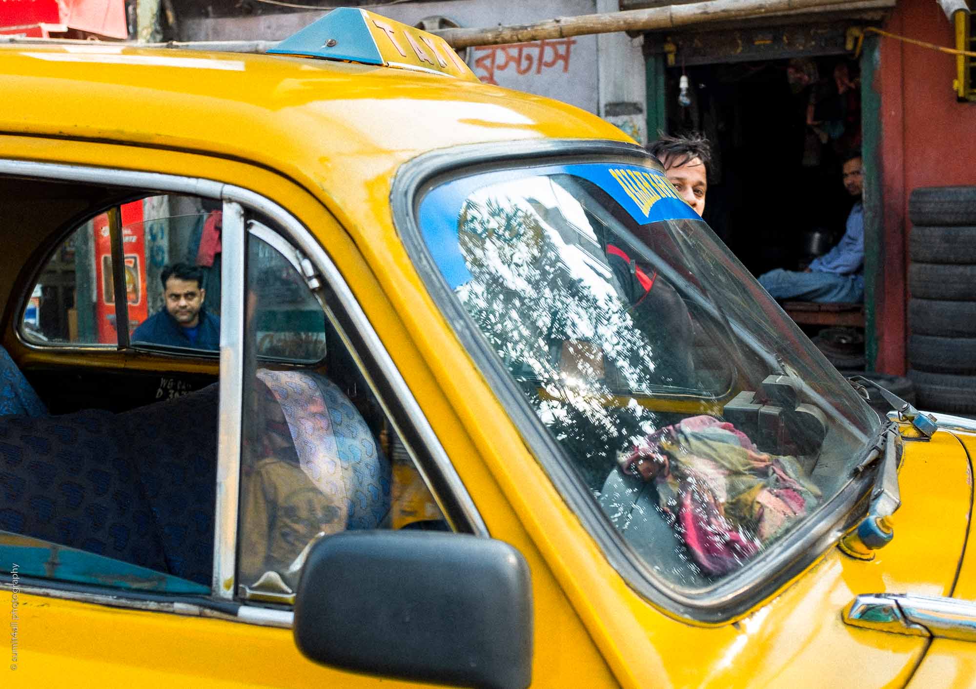 Yellow Taxi, Kolkata, India