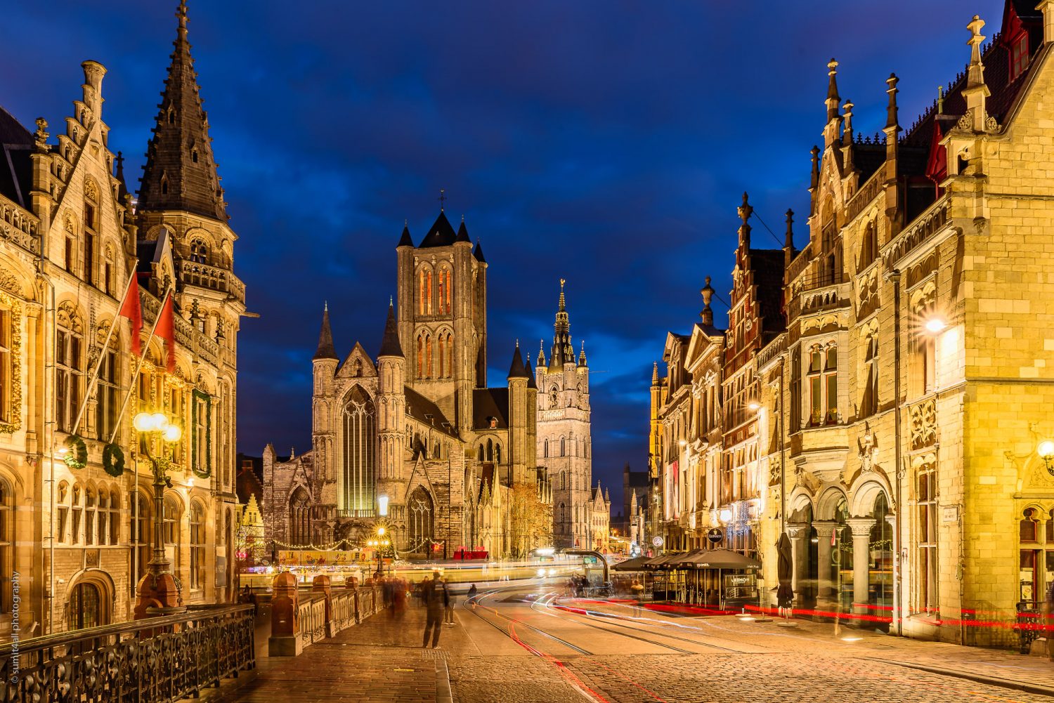 The Beauty of Ghent City After Sunset