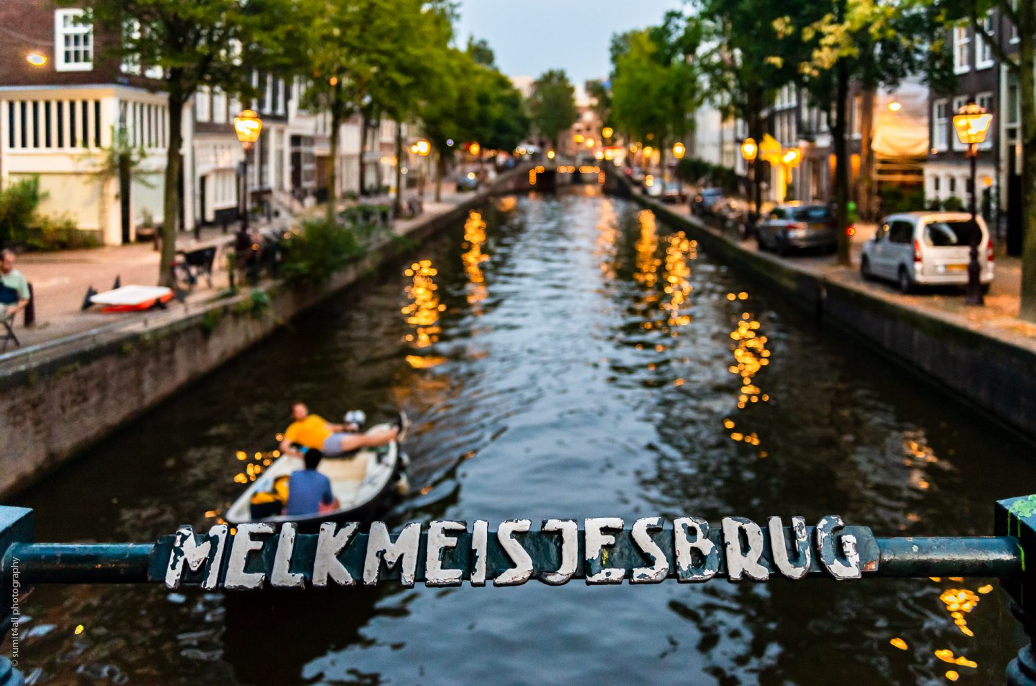 A Peaceful Moment Over The Water In Amsterdam