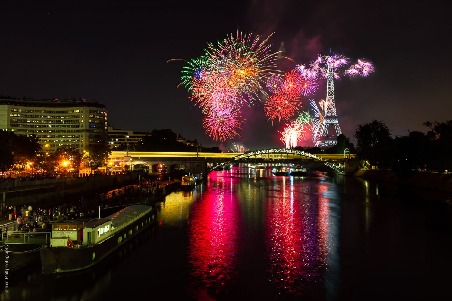 Bastille Day Fireworks In Paris 