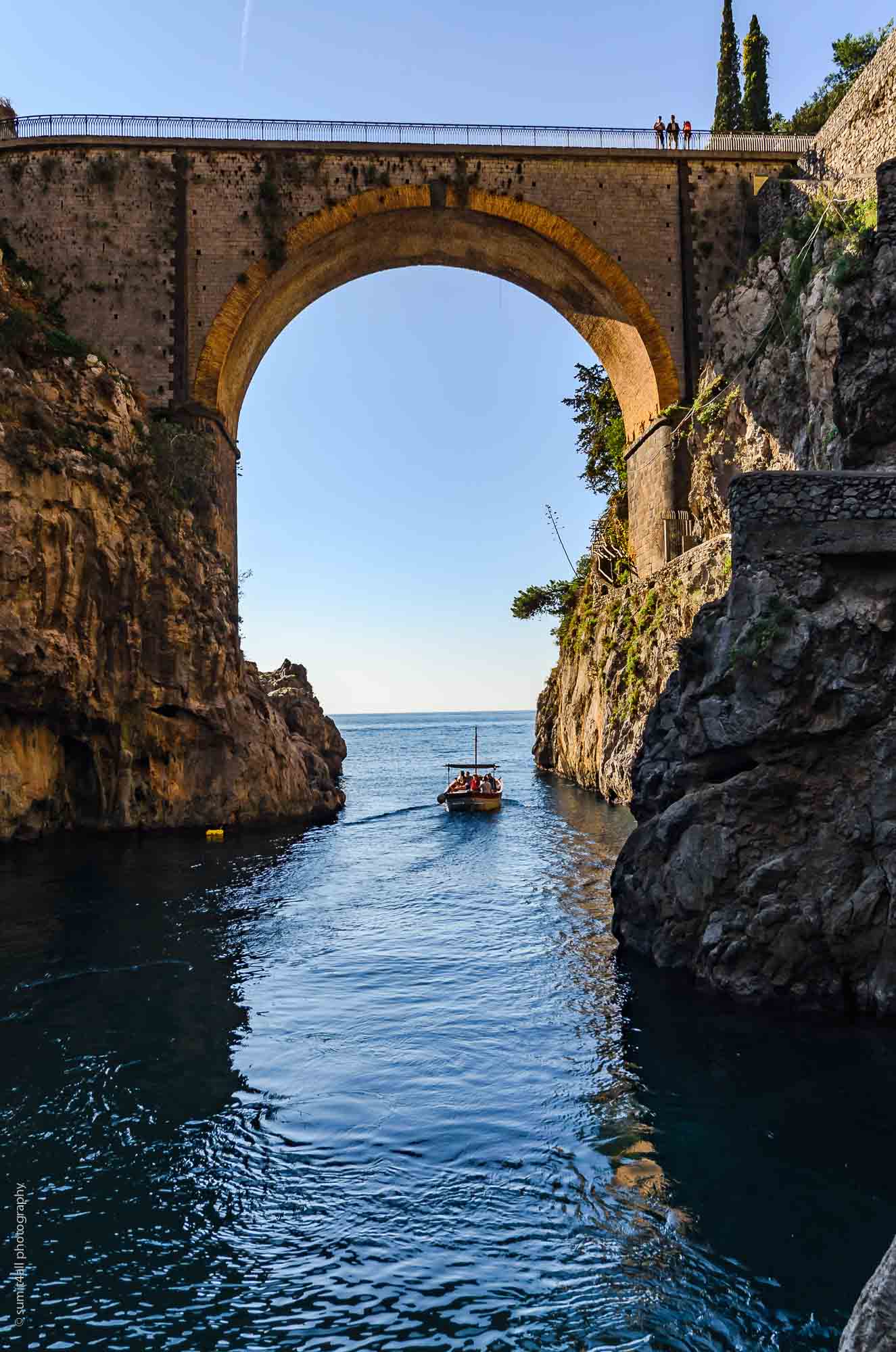 Bridge in Furore on the Amalfi Coast, Italy