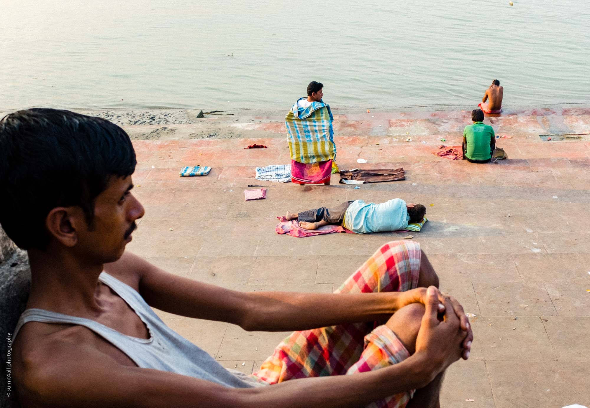 Catching a break in the afternoon in Kolkata