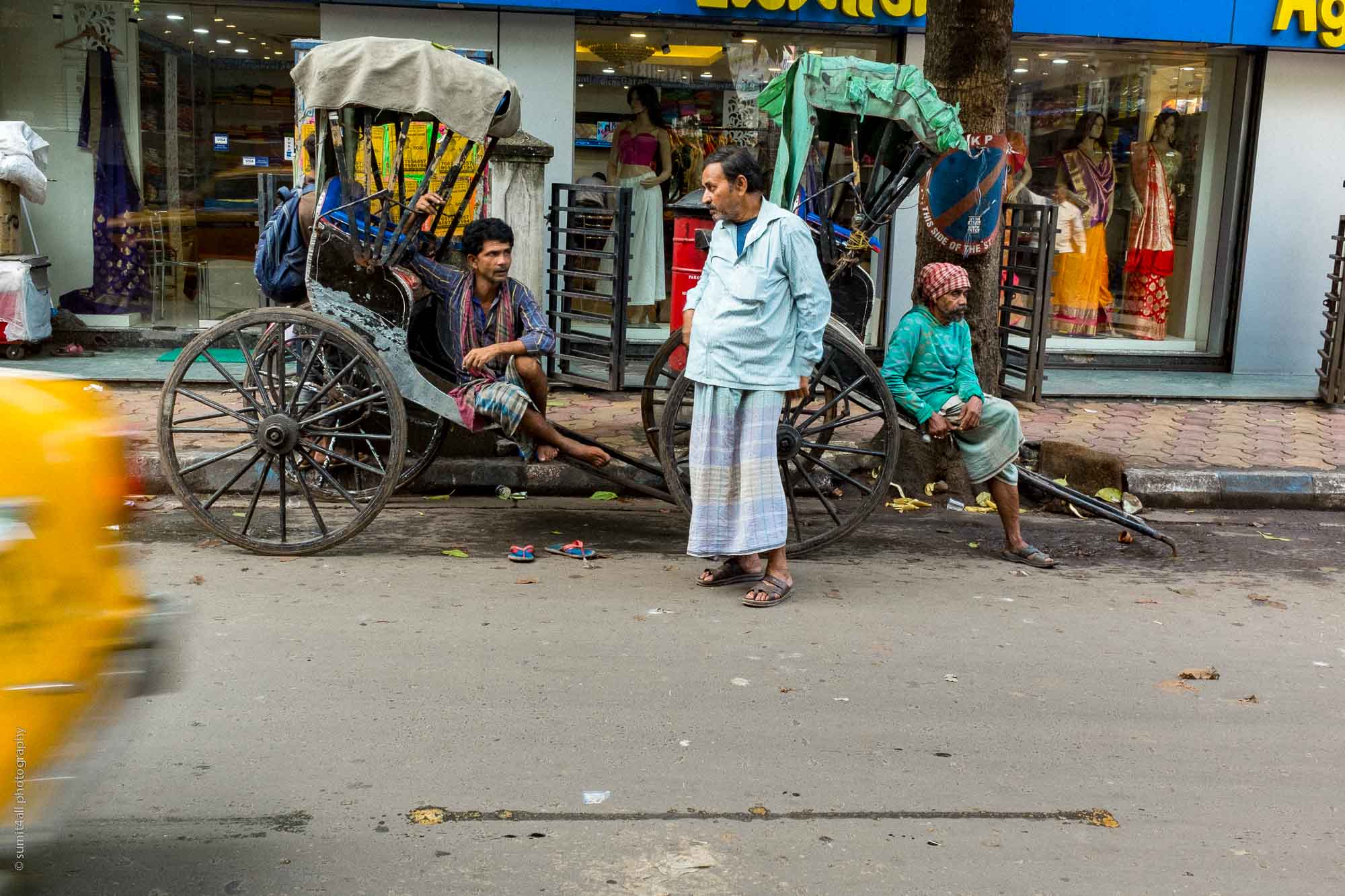 Rickshaw Pullers in Kolkata