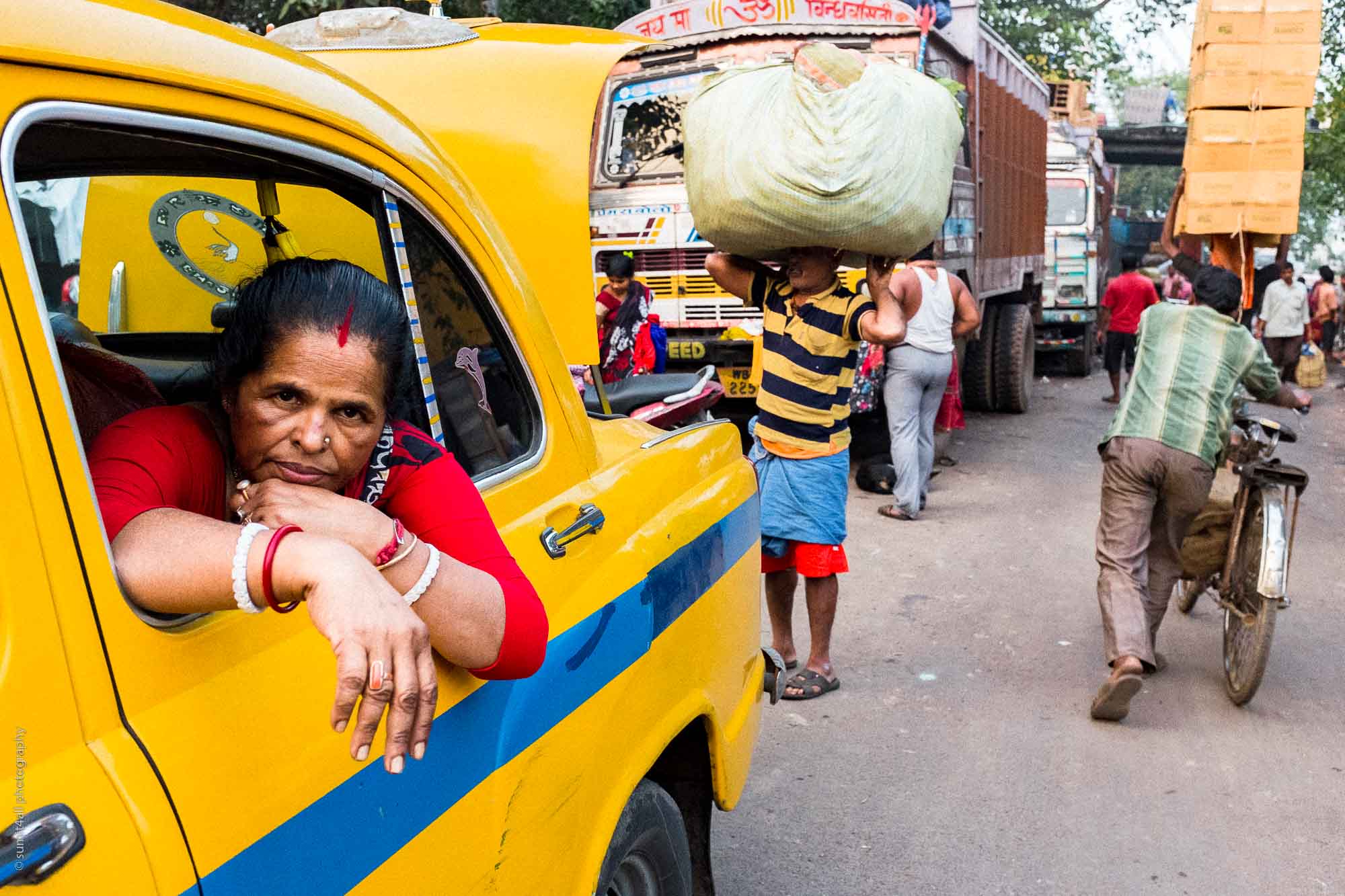 A busy day on the streets of Kolkata