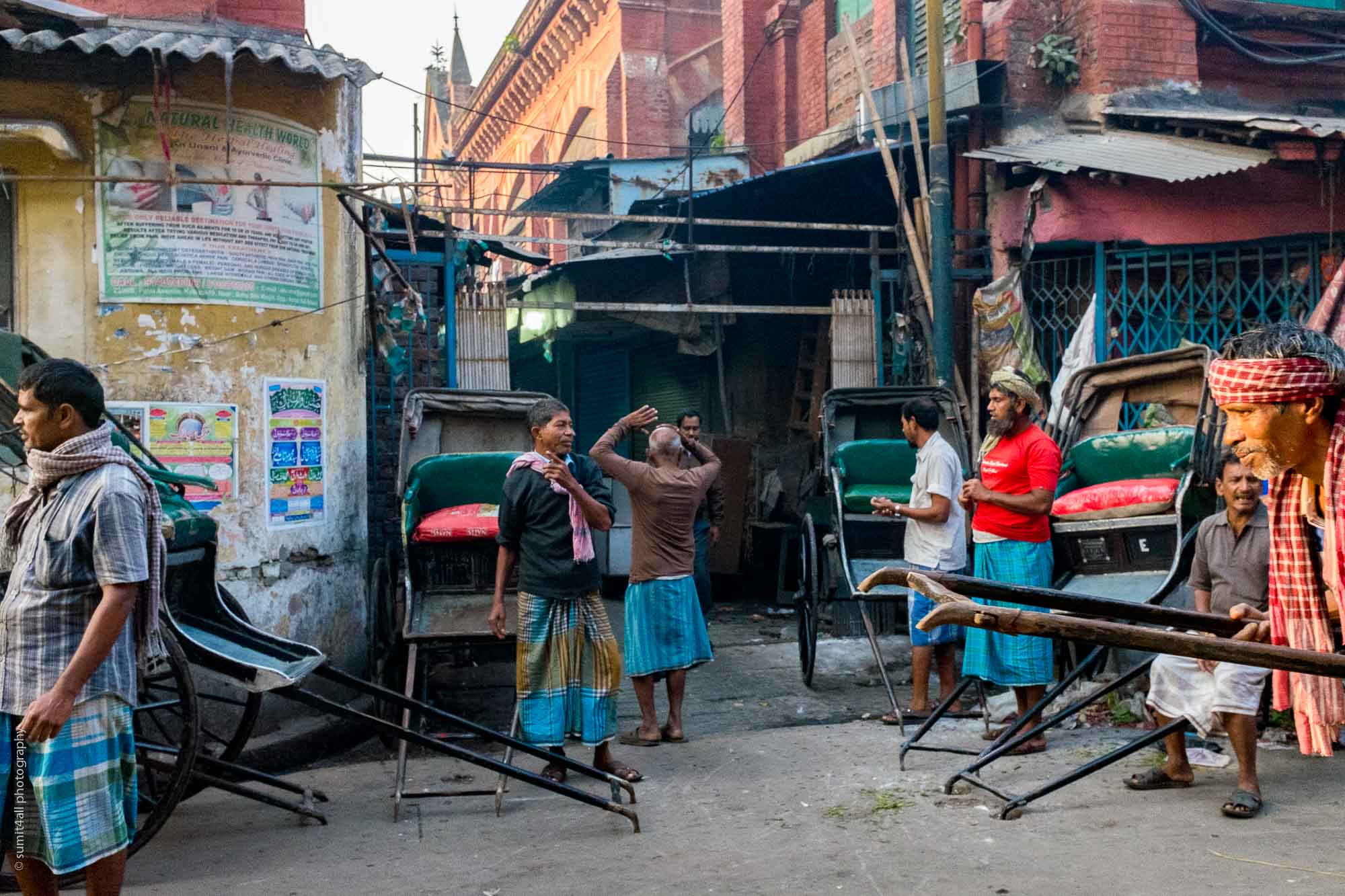 Rickshaw Pullers in Kolkata