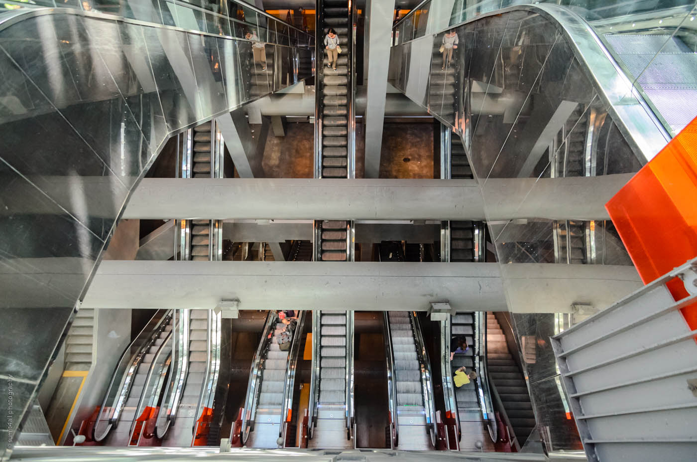 Escalators at Garibaldi Metro Station in Naples