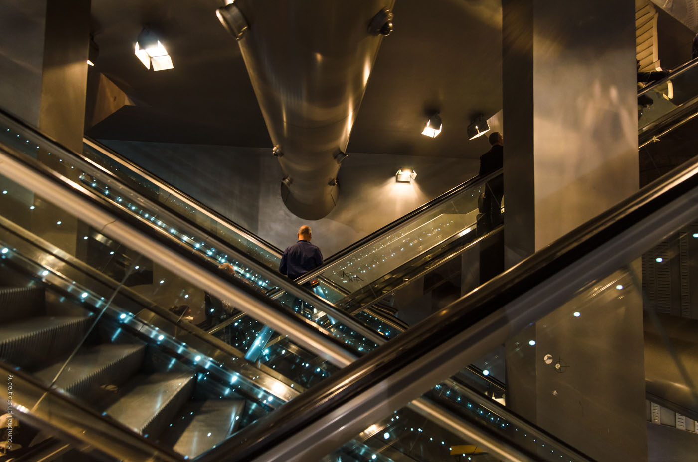 Escalators at Garibaldi Metro Station in Naples