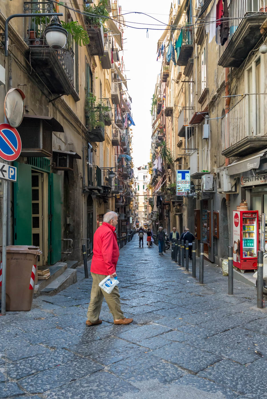 A Street Scene in Naples, Italy