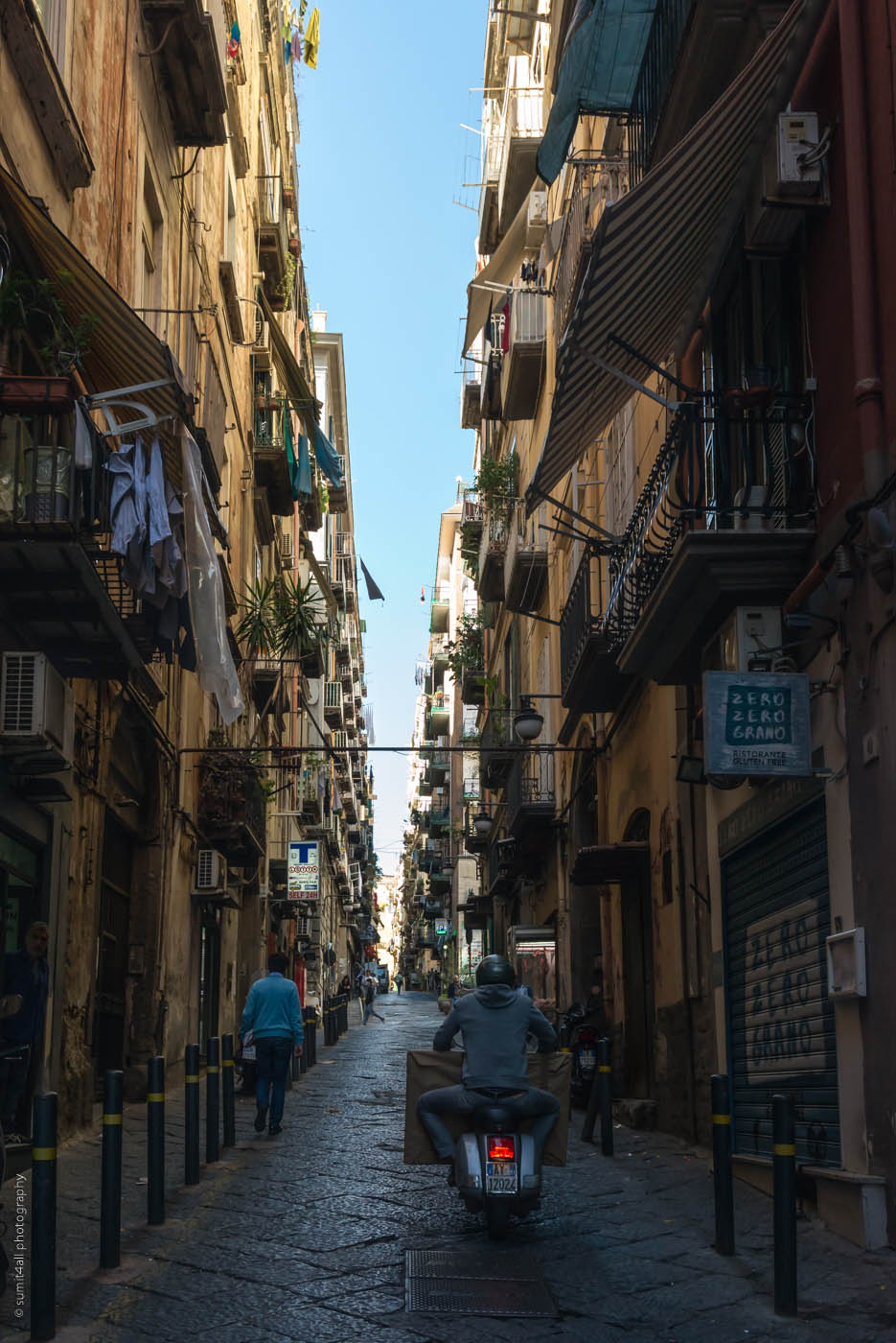 A Street Scene in Naples, Italy