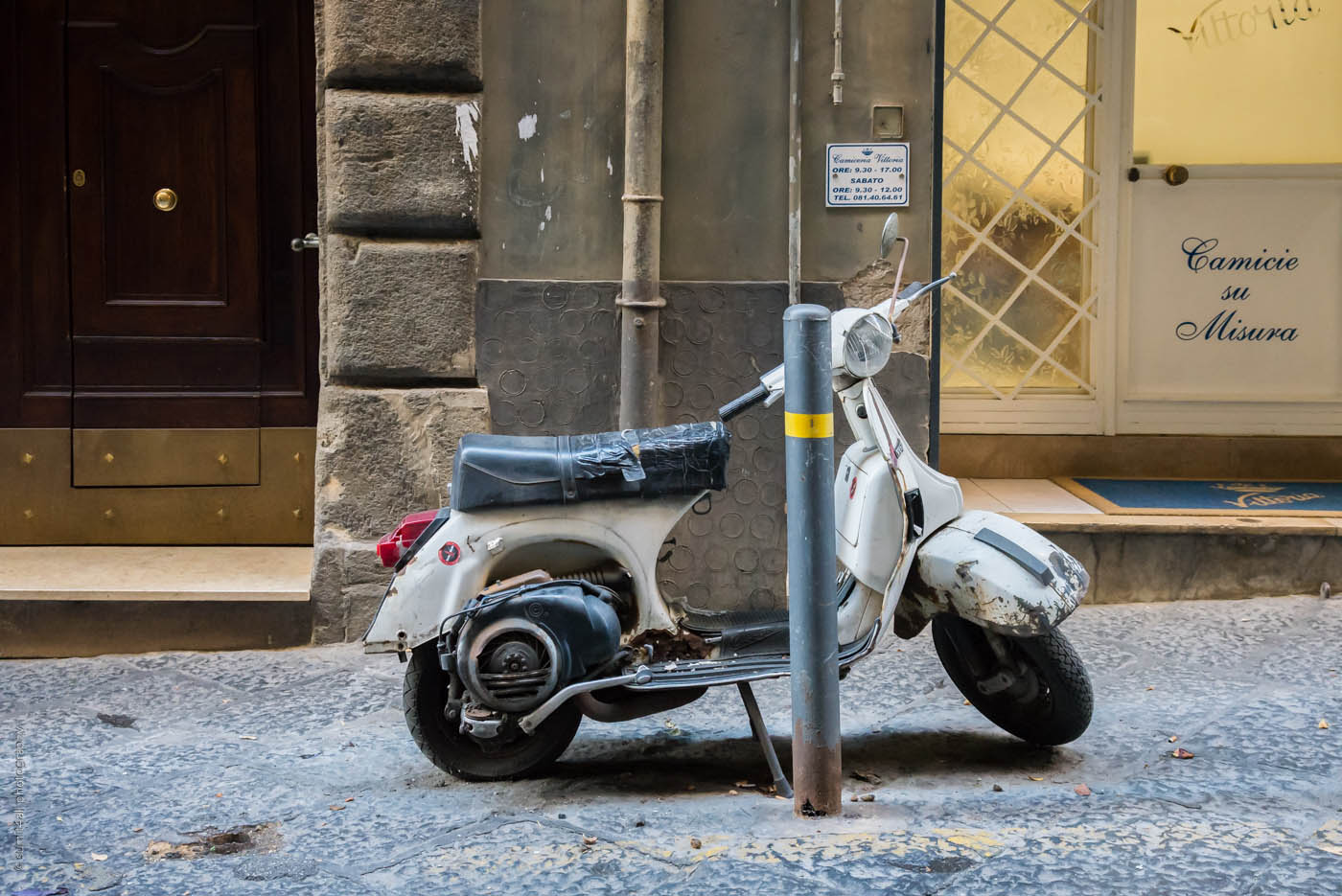 A Street Scene in Naples, Italy