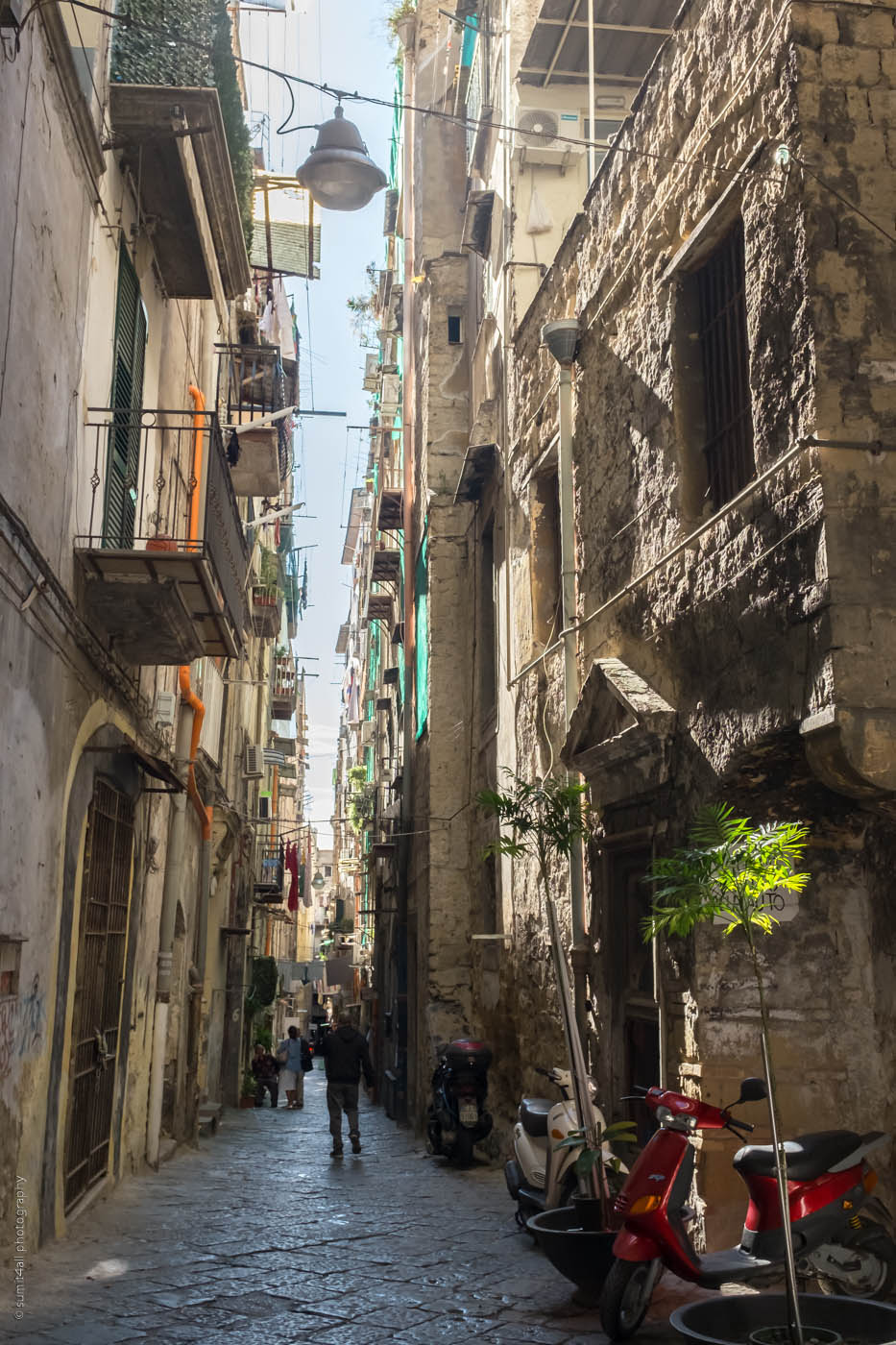 A Street Scene in Naples, Italy