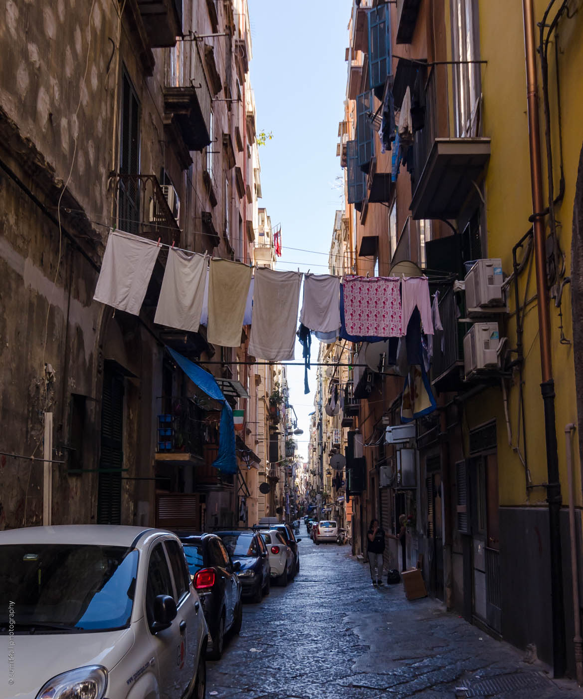 A Street Scene in Naples, Italy