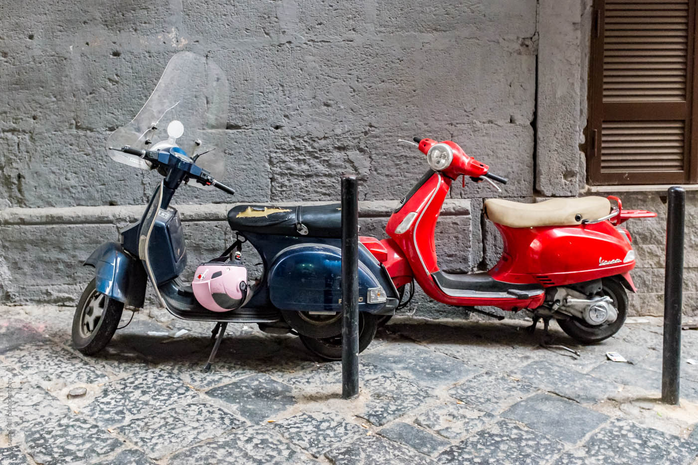 A Street Scene in Naples, Italy