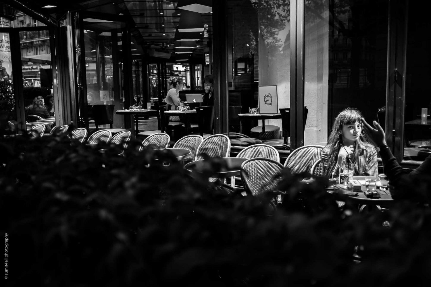 Evening Coffee in a Cafe in Paris