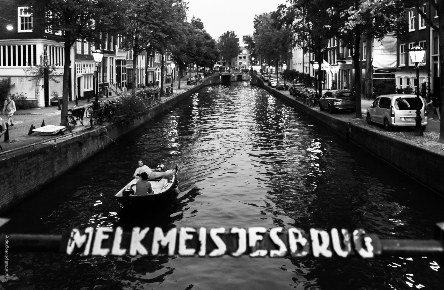 A Peaceful Moment Over The Canals in Amsterdam